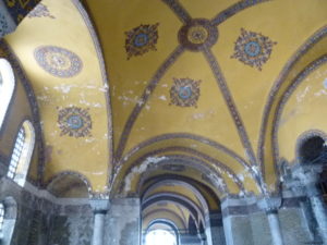 istanbul hagia sophia second floor ceiling