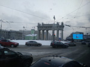st.petersburg moscow triumphal gate far
