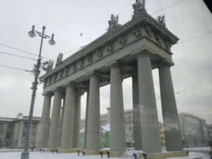 st.petersburg moscow triumphal gate near