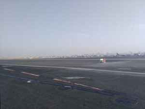 dudai international airport view from bus