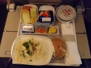 in flight meal ek313 second