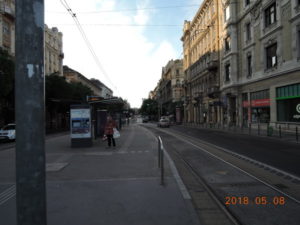 tram jaszai mari square