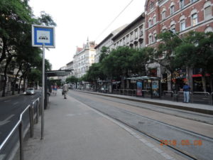 tram wesselenyi erzsebet morning