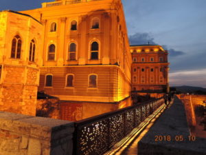 buda castle hill night view