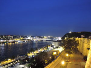 buda castle hill night view south