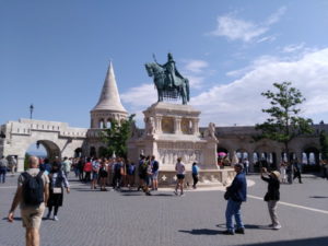 buda castle hill statue of st.stephen