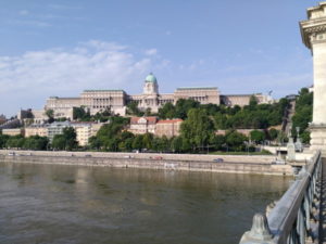 budapest buda castle view from chain bridge