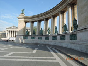budapest heroes square behind left