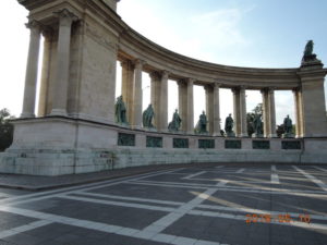 budapest heroes square behind right
