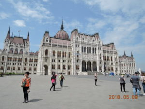 budapest hungarian pariliament exterior far