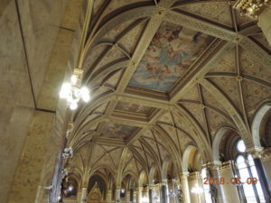 budapest hungarian parliament the grand stairway ceiling
