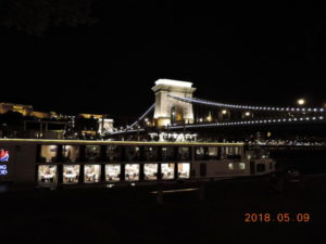 budapest night view chain bridge