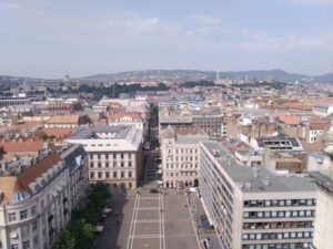 budapest saint stephens basilica view from cupola donau river