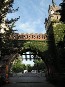 budapest vajdahunyad castle gate near