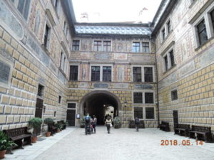 cesky krumlov castle 3rd courtyard
