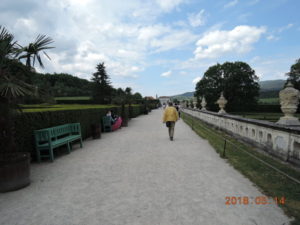 cesky krumlov castle garden north west