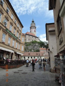cesky krumlov castle tower
