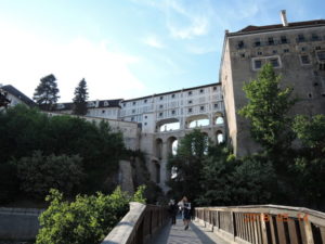 cesky krumlov cloak bridge exterior