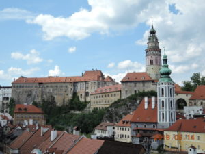 cesky krumlov view from seminarni garden zoom