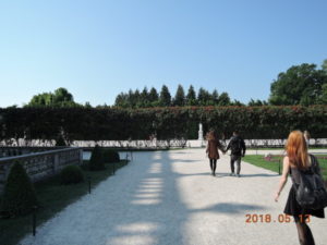 vienna schonbrunn palace rose garden arch