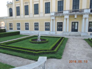 vienna schonbrunn palace rose garden near entrance