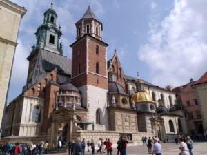 krakow wawel cathedral exterior diagonally