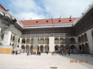 krakow wawel royal castle arcaded courtyard