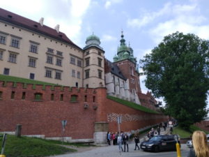 krakow wawel royal castle exterior north