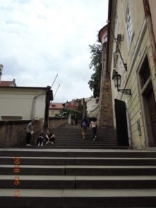 prague castle steps