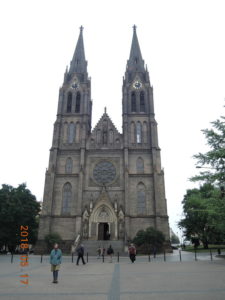 prague church of st.ludmila exterior front