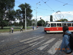 prague tram malostranska