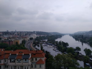 prague vysehrad view from southwest south far