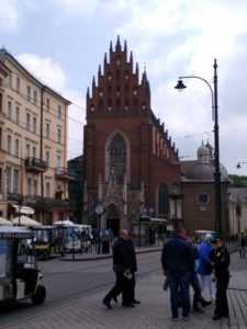 krakow old town holy trinity church