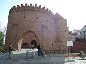 warsaw barbican exterior near