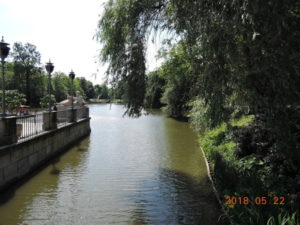 warsaw lazienki park pond south