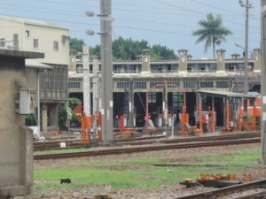 changhua railway roundhouse view from heping road zoom