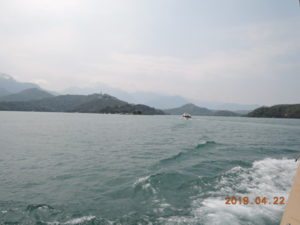 sun moon lake view from ferry