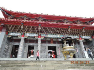 sun moon lake wenwu temple front hall near