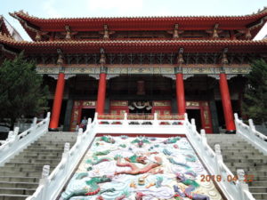 sun moon lake wenwu temple rear hall