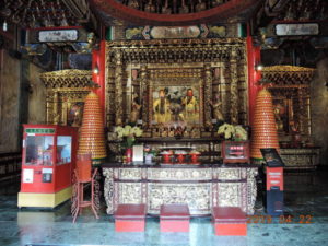sun moon lake wenwu temple rear hall inside