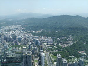 taipei101 view from observatory east