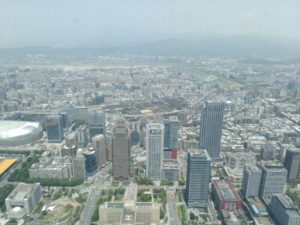 taipei101 view from observatory north