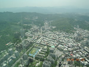 taipei101 view from observatory south
