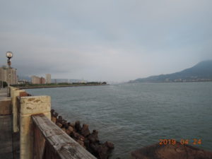 tamsui fisherman's wharf view from observation deck east