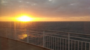 ferry sunflower kirishima sunrise