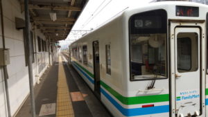 orange railway train