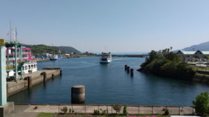 sakurajima ferry terminal view from terminal