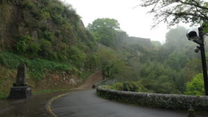 oka castle ruins path to otemon