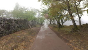 oka castle ruins sakura baba