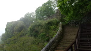 oka castle ruins steps to otemon